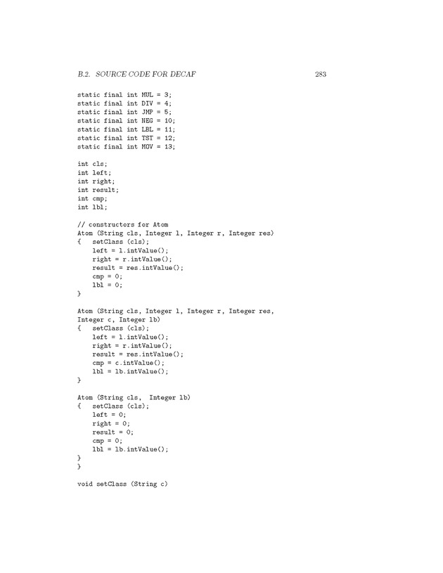 Compiler Design: Theory, Tools, and Examples - Page 283